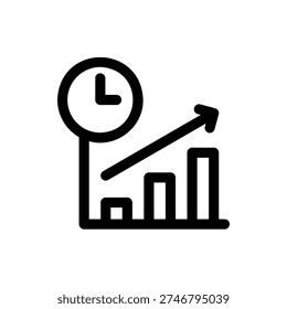 Time Clock Hour Minute Second Schedule Icon Design