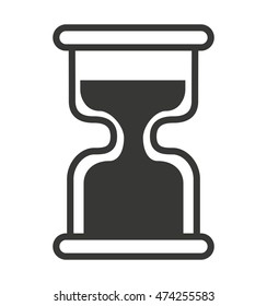time clock hourglass watch icon vector isolated graphic