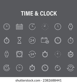 Fecha de alarma de icono de reloj de hora