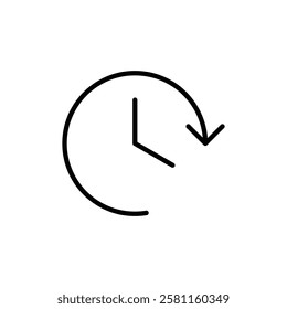 Time clock icon Art design illustration
