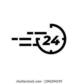Time clock icon design template vector illustration