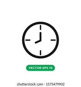 time clock icon design template