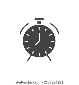 Time clock icon Flat simple outline set