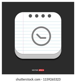 Time, clock icon - Free vector icon