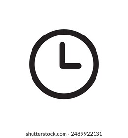 Time, clock icon in generic style