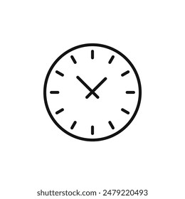 Time Clock Icon Ideal for Timekeeping and Scheduling Apps
