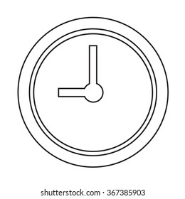 Time Clock icon Illustration sign design