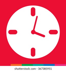Time Clock icon Illustration sign design