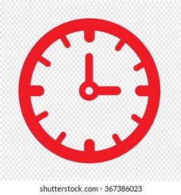 Time Clock icon Illustration sign design