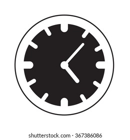 Time Clock icon Illustration sign design
