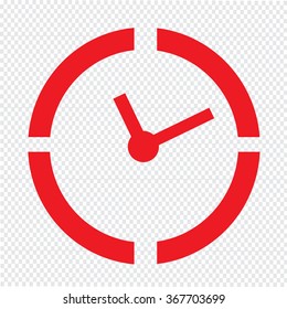 Time Clock icon Illustration sign design