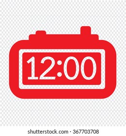 Time Clock icon Illustration sign design