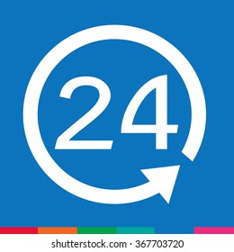 Time Clock icon Illustration sign design
