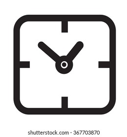 Time Clock icon Illustration sign design
