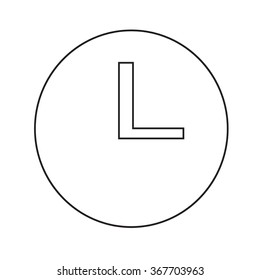 Time Clock icon Illustration sign design