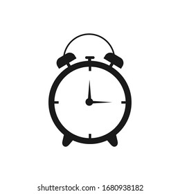 Time and clock icon. isolated on white, vector Illustration