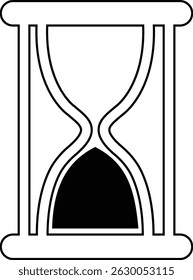 Time and clock icon. Time management concept, fast stopwatch, rest watch hourglass watch clock sign speed clock symbol vector isolated on transparent background.