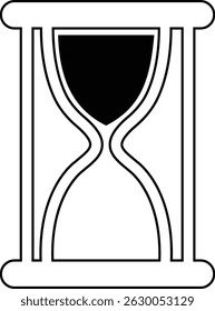 Time and clock icon. Time management concept, fast stopwatch, rest watch hourglass watch clock sign speed clock symbol vector isolated on transparent background.