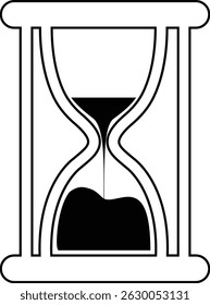 Time and clock icon. Time management concept, fast stopwatch, rest watch hourglass watch clock sign speed clock symbol vector isolated on transparent background.