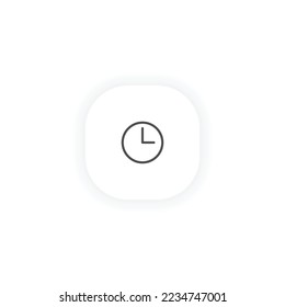 Time clock icon modern vector line design symbol sign timer stopwatch