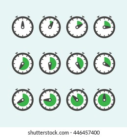 Time Clock Icon Set - can be used for a website, mobile application, presentation, corporate identity design, wherever you decide that you need is. The icon looks good in small size.