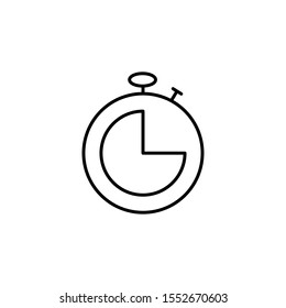 Time and clock icon, speed, alarm, restore, management, watch thin line symbols for web and mobile phone on white background - editable stroke vector illustration eps10