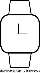 Time and clock icon, speed, alarm, restore, management, watch thin line symbols for web and mobile phone on white background