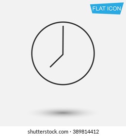 Time clock Icon Vector