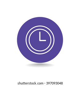 Time clock Icon Vector. 