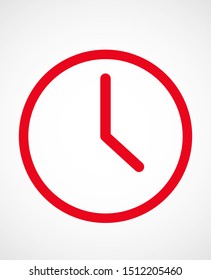Time, clock icon vector illustration EPS10