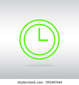 Time clock Icon Vector. Time clock Icon JPEG. Time clock Icon Pi