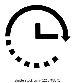 Time Clock icon, Watch vector
