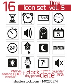 Time and clock Icons