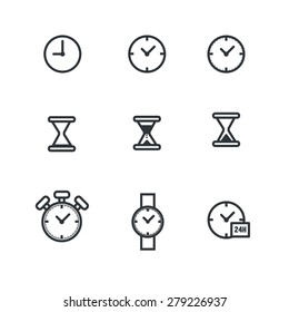 Time and Clock icons