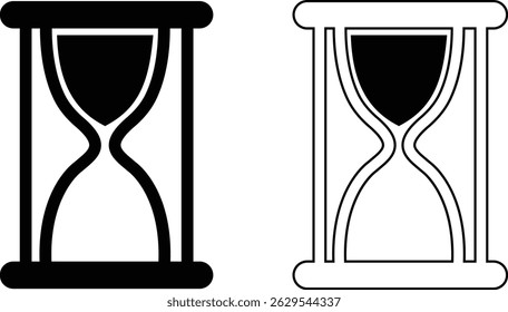 Time and clock icons set. Time management concept, fast stopwatch, rest watch hourglass watch clock sign collection speed clock symbol vector isolated on transparent background.