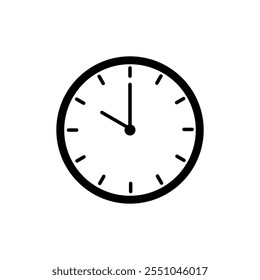 Time and Clock icons vector. Clocks icon design, 10 am or 10 pm clock icon