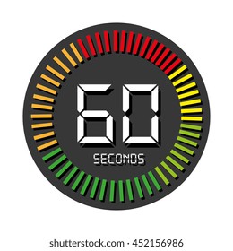 Time and clock isolated flat icon, vector illustration graphic.
