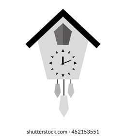 Time and clock isolated flat line icon in black and white colors, vector illustration graphic.