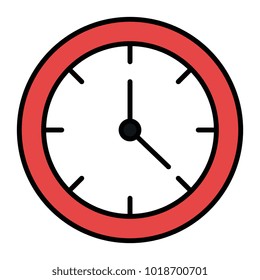 time clock isolated icon