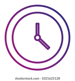 time clock isolated icon