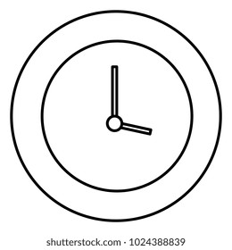 time clock isolated icon