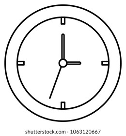 time clock isolated icon