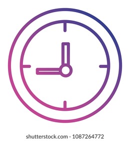 time clock isolated icon