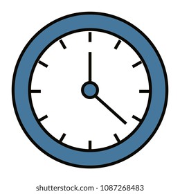 time clock isolated icon