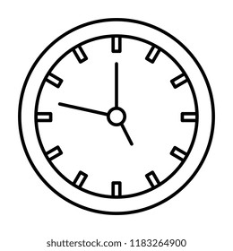 time clock isolated icon