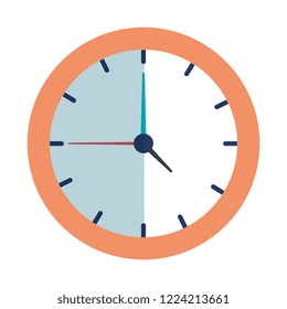 time clock isolated icon