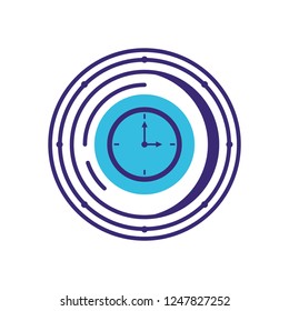 time clock isolated icon