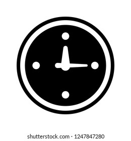 time clock isolated icon