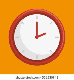 time clock isolated icon