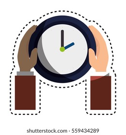 time clock isolated icon